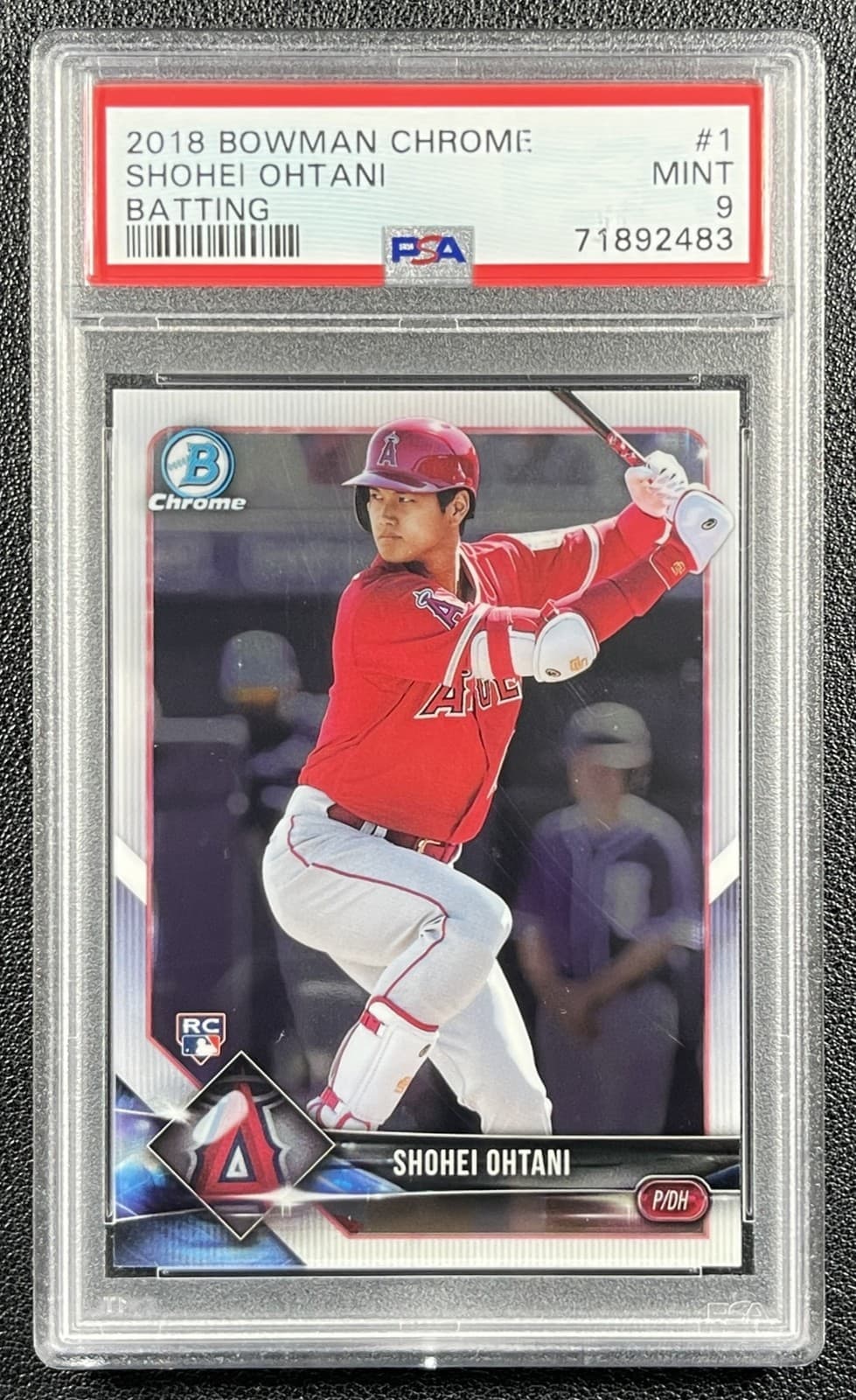 Shohei Ohtani Psa 9 2018 Bowman Chrome #1 Rookie Rc Angels 2483