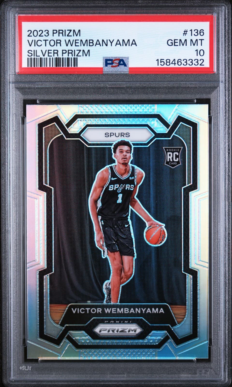 2023-24 Panini Prizm - Victor Wembanyama #136 Silver Prizm (RC) PSA 10 🔥