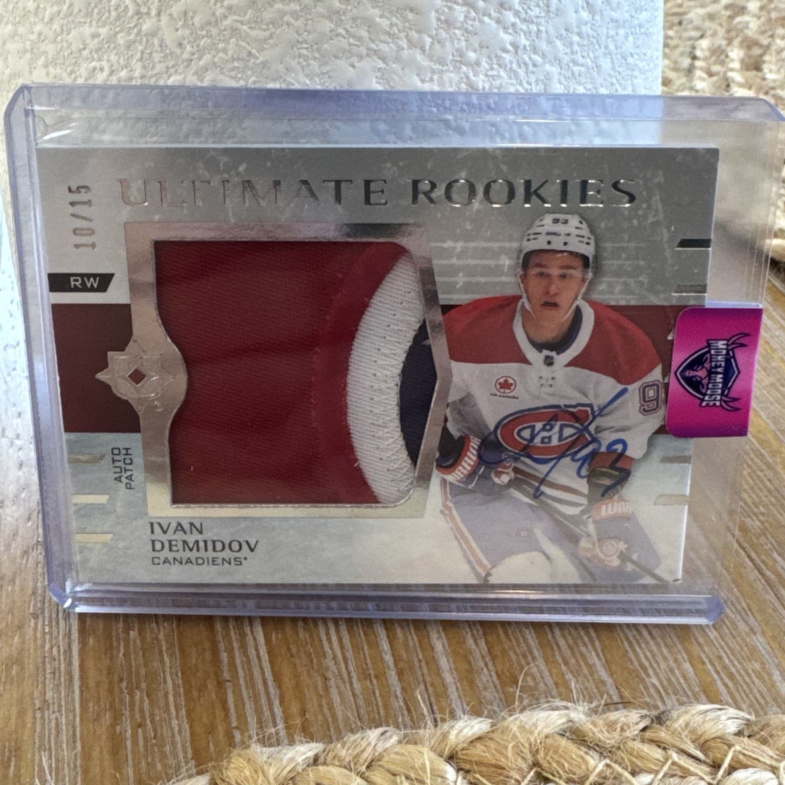 2025-26 UD Ultimate Collection IVAN DEMIDOV Jumbo Rookie Patch Auto RPA #/15