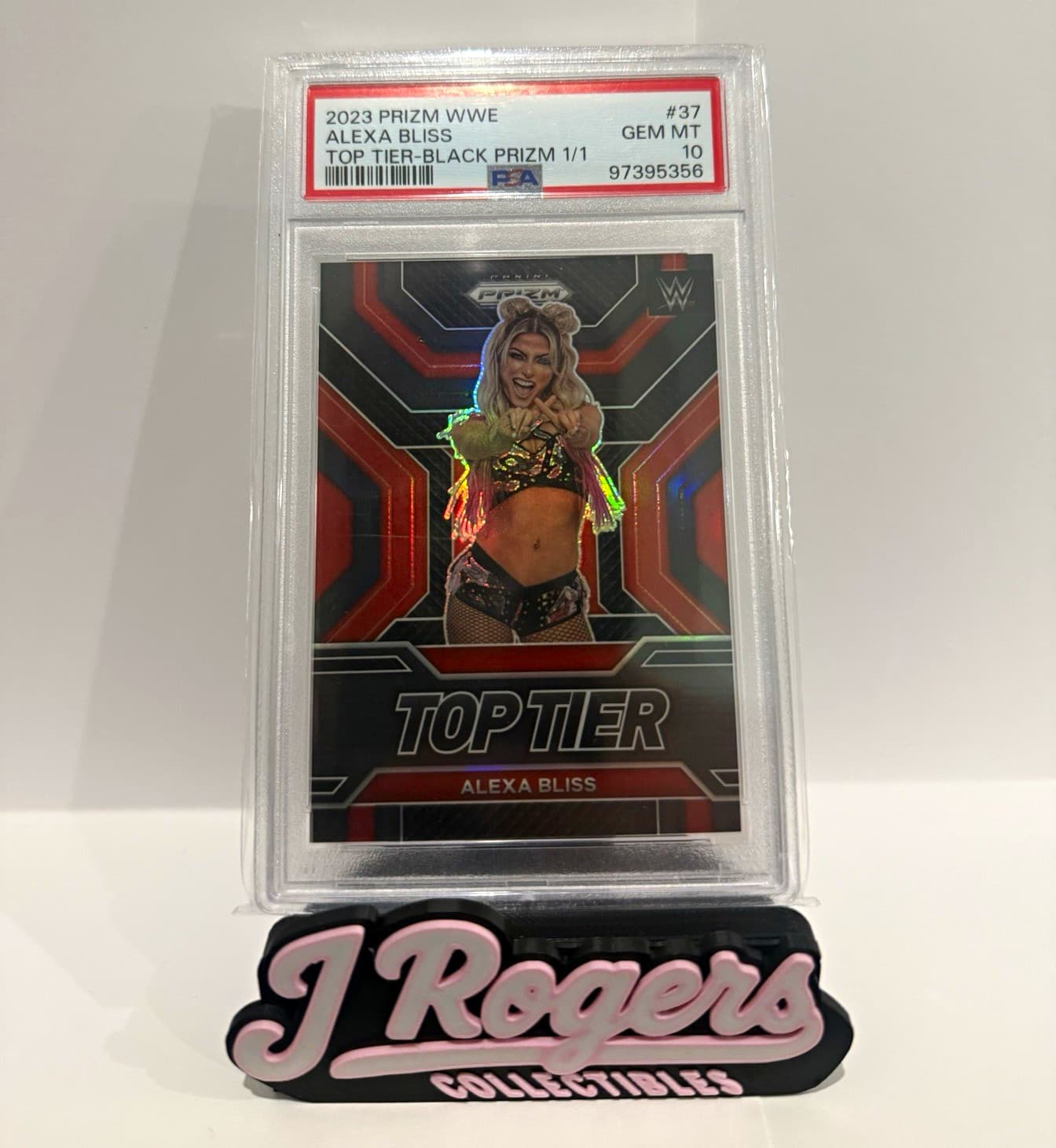 Panini 2023 Prizm WWE Top Tier Alexa Bliss #37 Black Prizm 1/1 