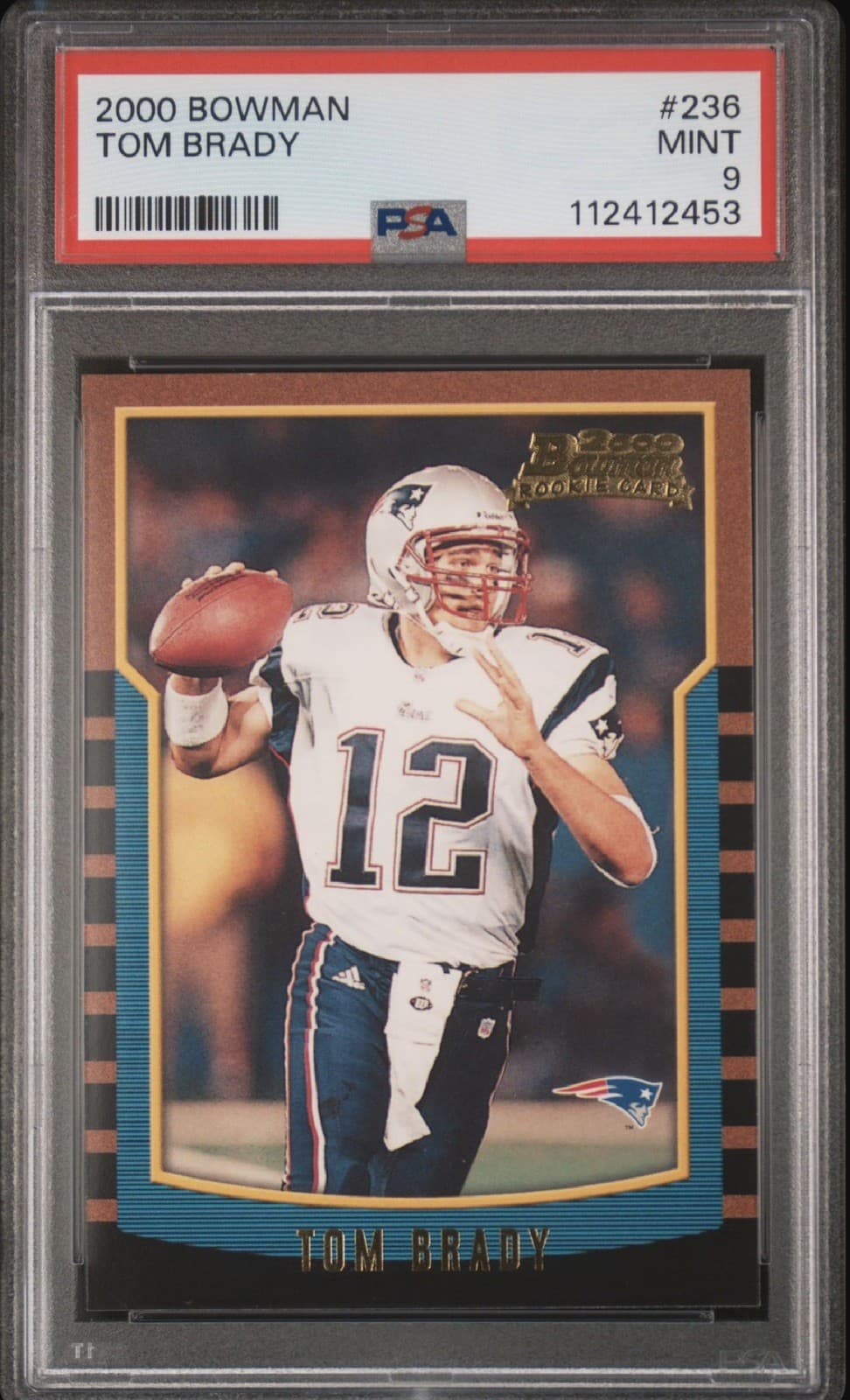 2000 Tom Brady Bowman rookie PSA 9 MINT