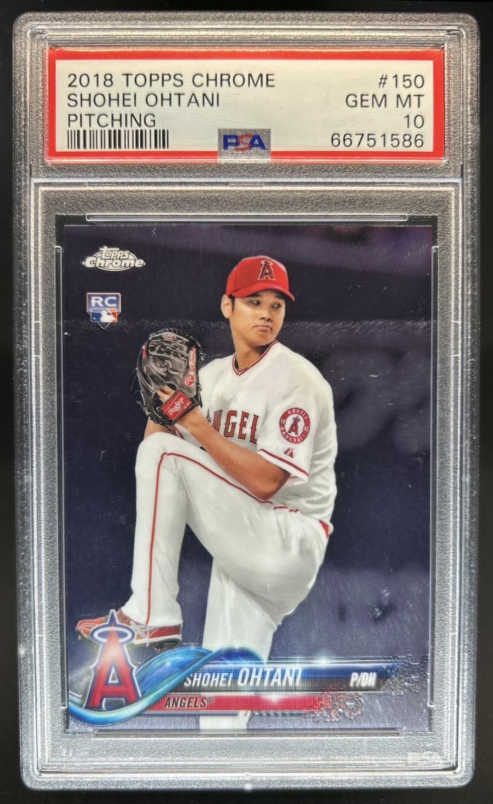 2018 Topps Chrome Shohei Ohtani RC Rookie #150 Angels PSA 10 GEM MINT