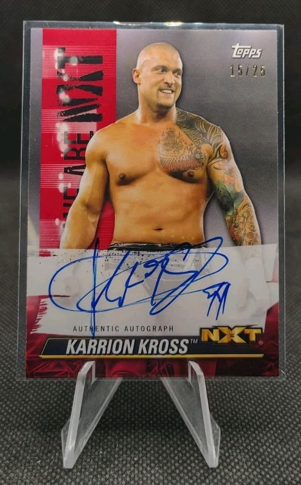 2021 Topps WWE NXT We Are NXT Red /25 #A-KK Karrion Kross Auto Wrestling Card
