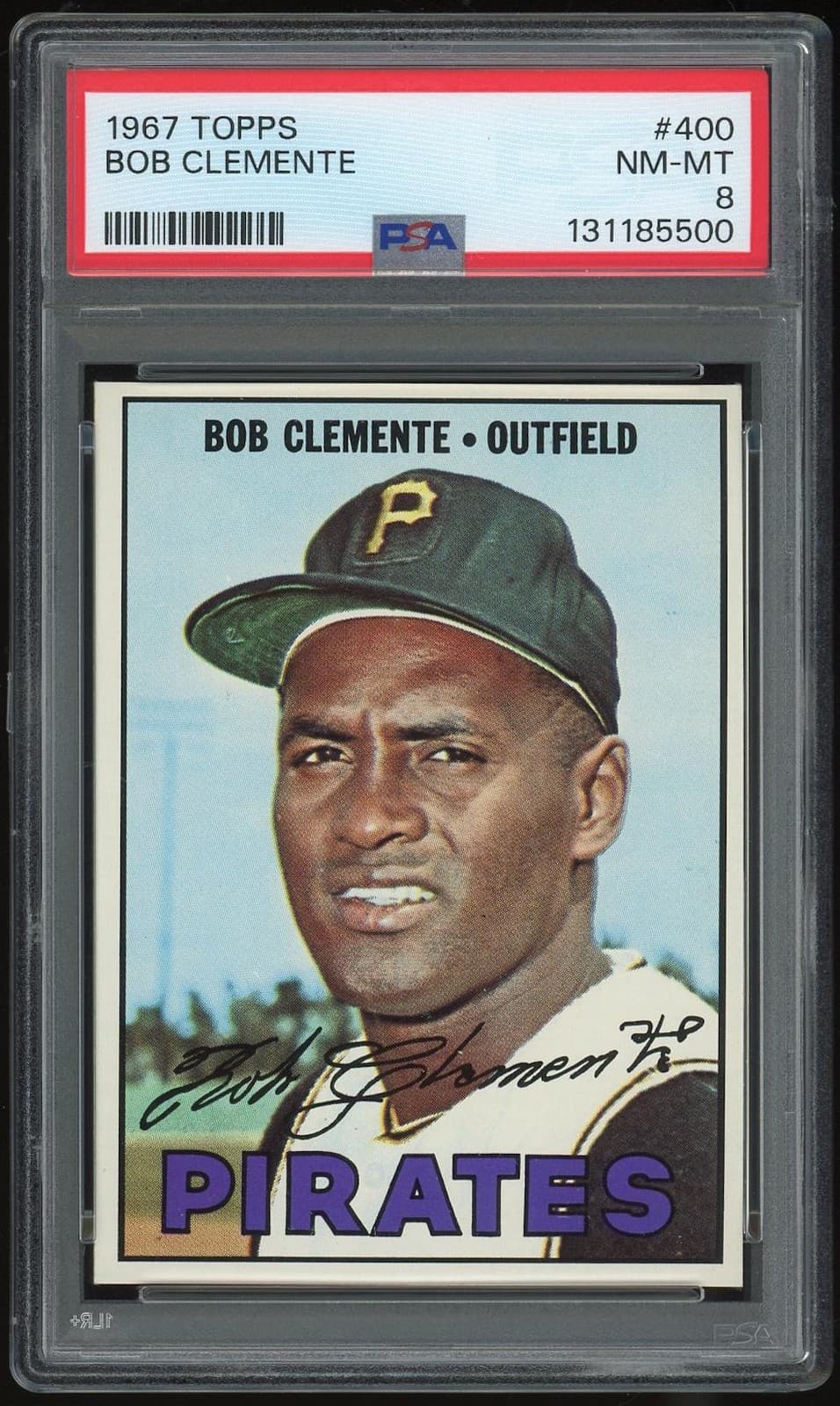 1967 Topps #400 Roberto Clemente PSA 8 *5500