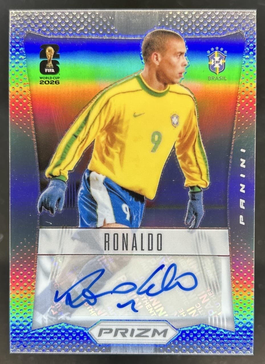 2026 Panini Prizm World Cup Ronaldo 2012 Throwback Signatures Silver Auto #/199