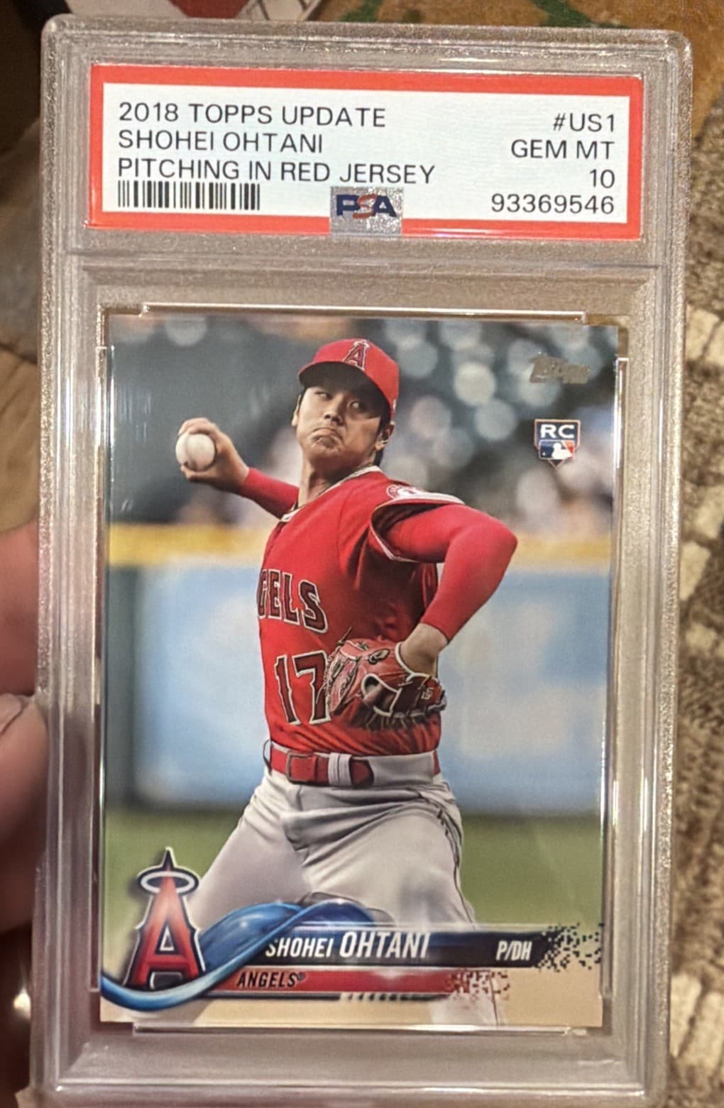 2018 TOPPS Update SHOHEI OHTANI ROOKIE RC PSA 10
