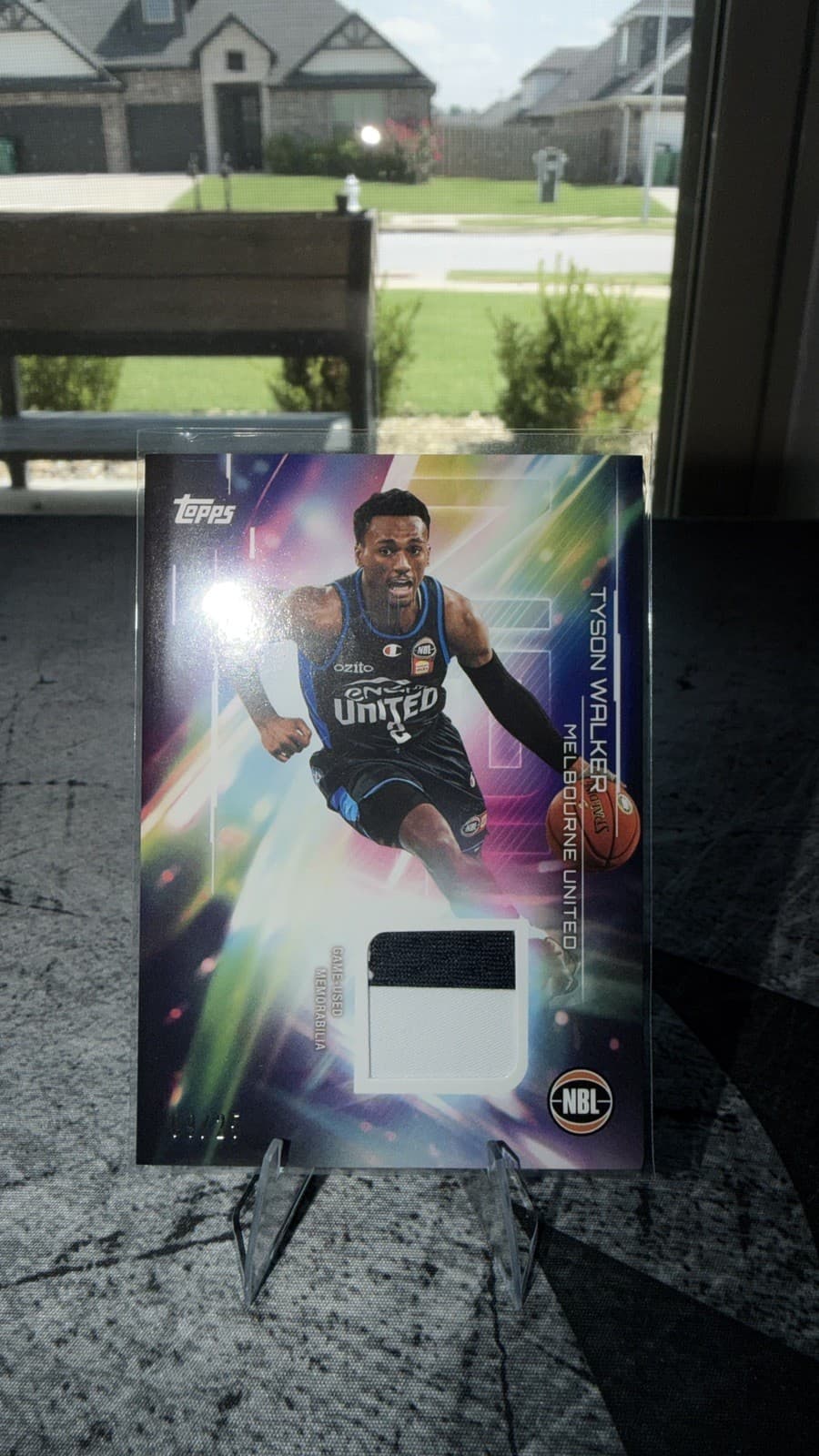 Tyson Walker 2025-26 Topps Basketball Relics Premium NR-TW Melbourne United 9/25