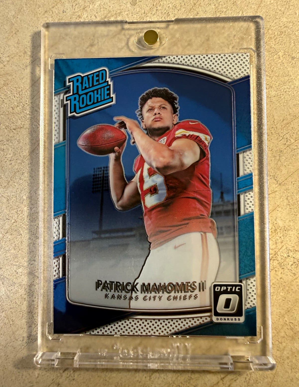 Panini 2017 Donruss Optic Rated Rookie Patrick Mahomes II RC #177 Chiefs