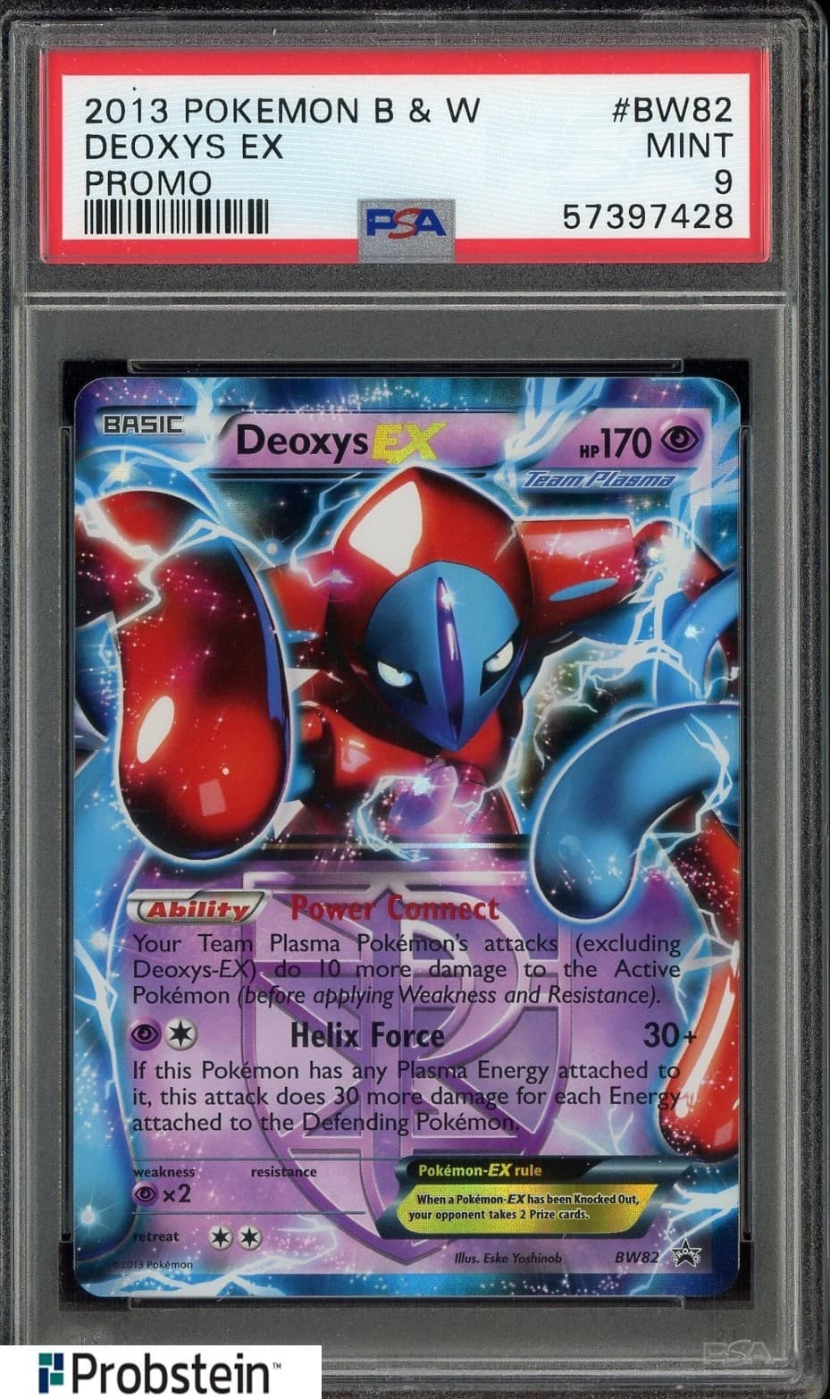 2013 Pokemon B & w Promo #BW82 Deoxys EX PSA 9 MINT