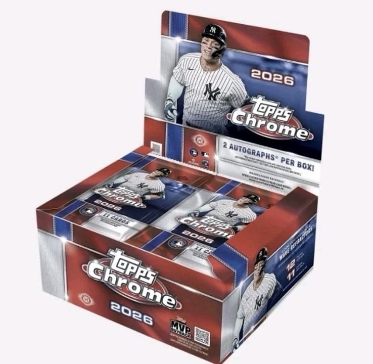 2026 Topps Chrome Baseball Jumbo Box 2 Autos 🔥CONFIRMED PRESALE🔥