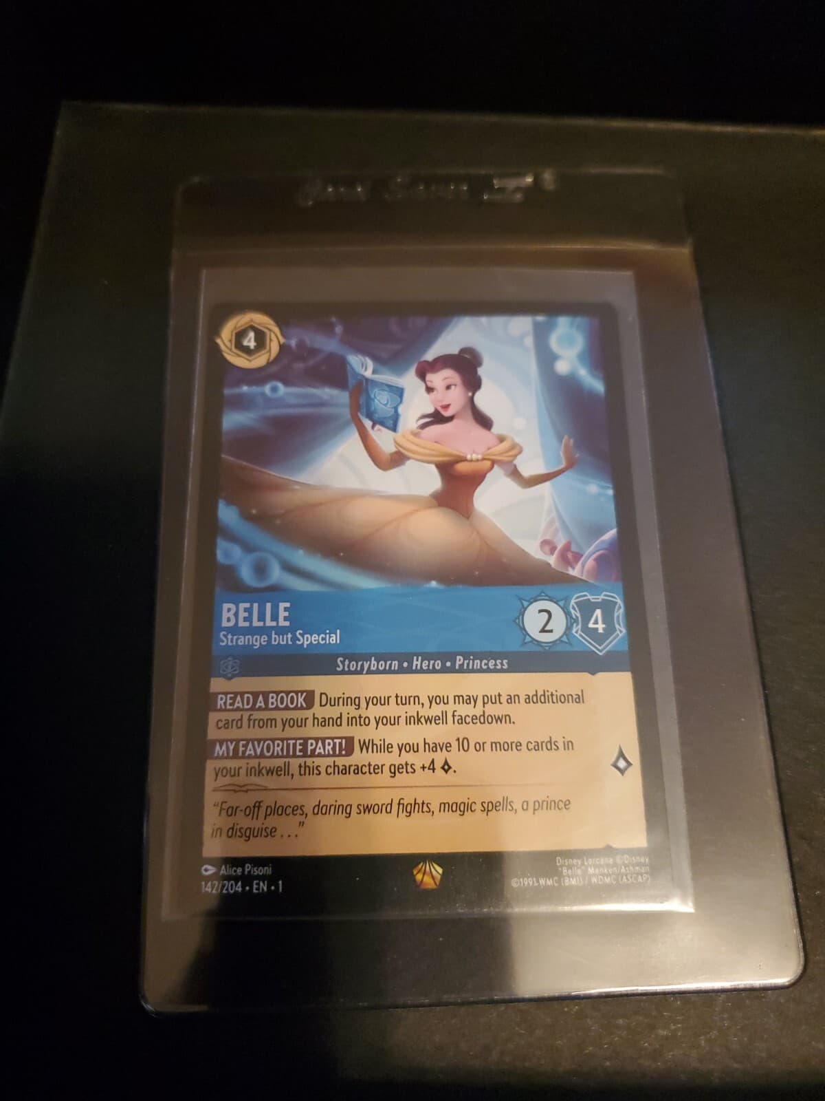 Disney Lorcana BELLE - STRANGE BUT SPECIAL 142/204 NON-Foil
