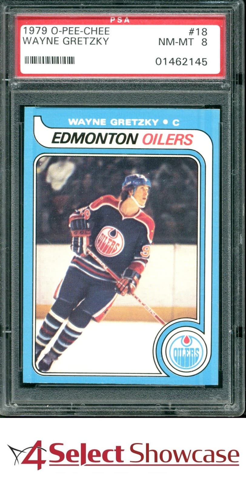 1979 O-Pee-Chee #18 Wayne Gretzky Rc Oilers Hof Psa 8