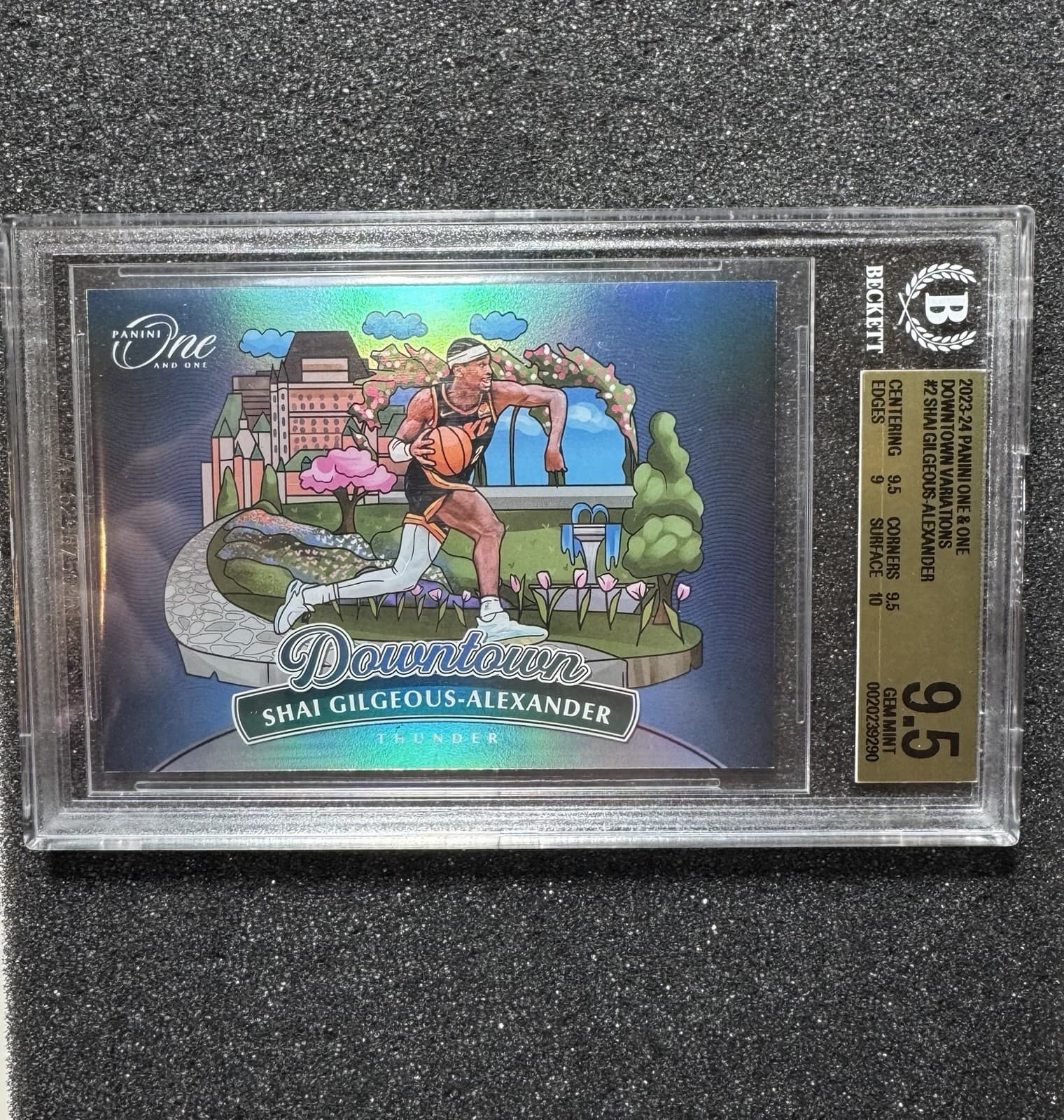 Panini One and One 2023-24 Shai Gilgeous-Alexander Downtown Variation BGS 9.5