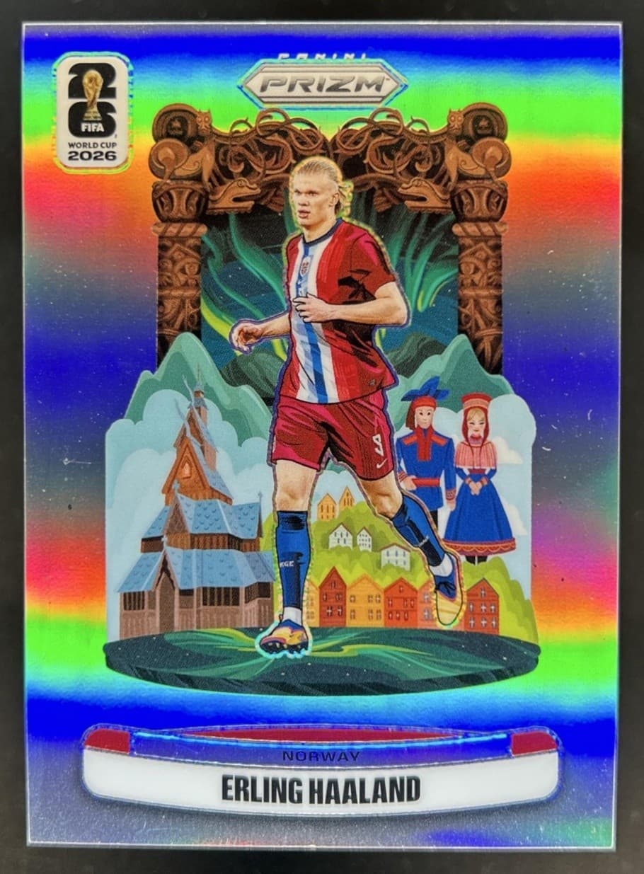 2026 Panini Prizm World Cup Erling Haaland National Landmarks SSP #19 Norway