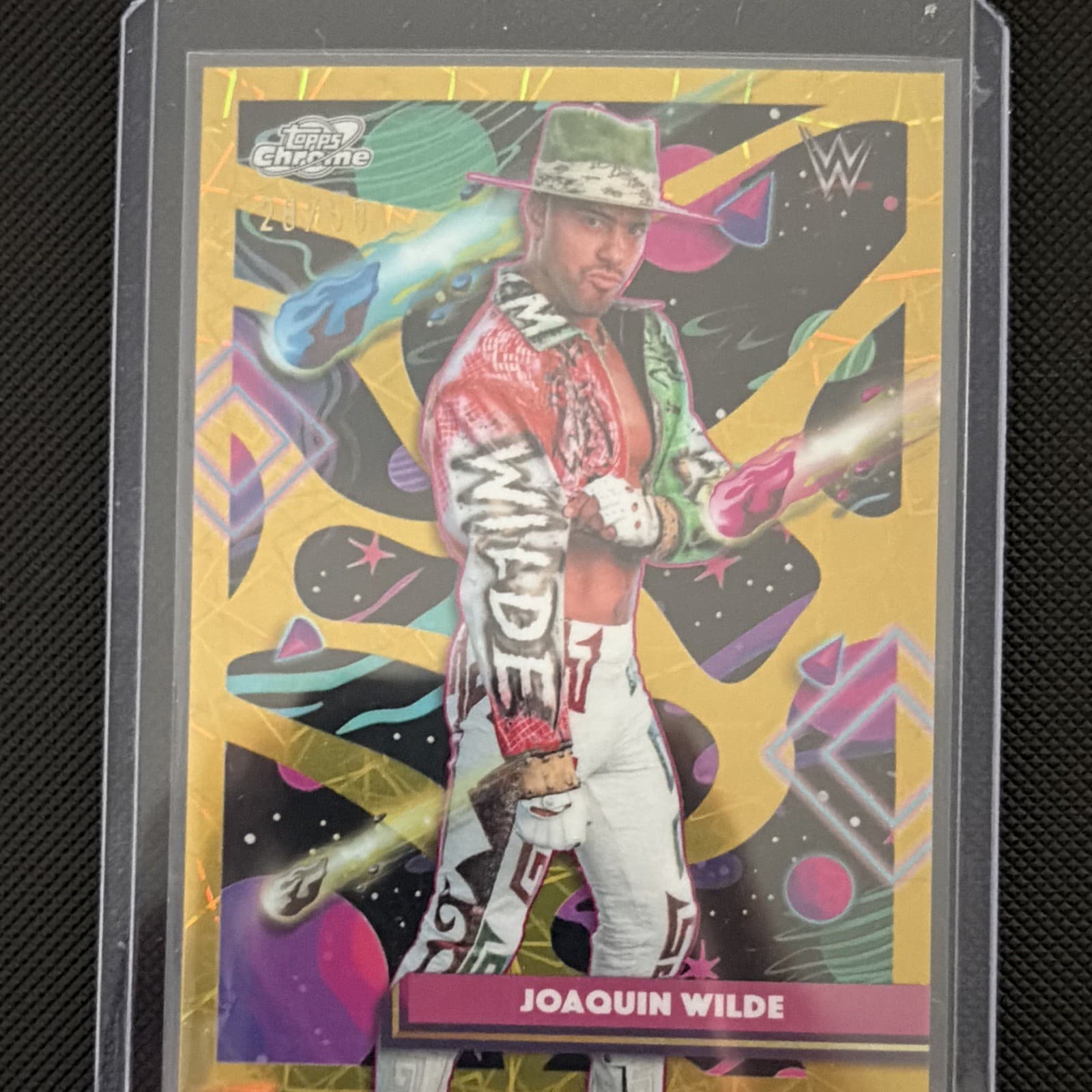 Topps 2025 Topps Chrome WWE Wrestling Joaquin Wilde #28 Gold Serial  20 /50