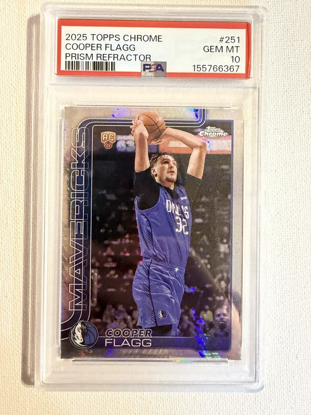 2025-26 Topps Chrome - Cooper Flagg #251 Prism Refractor (RC)