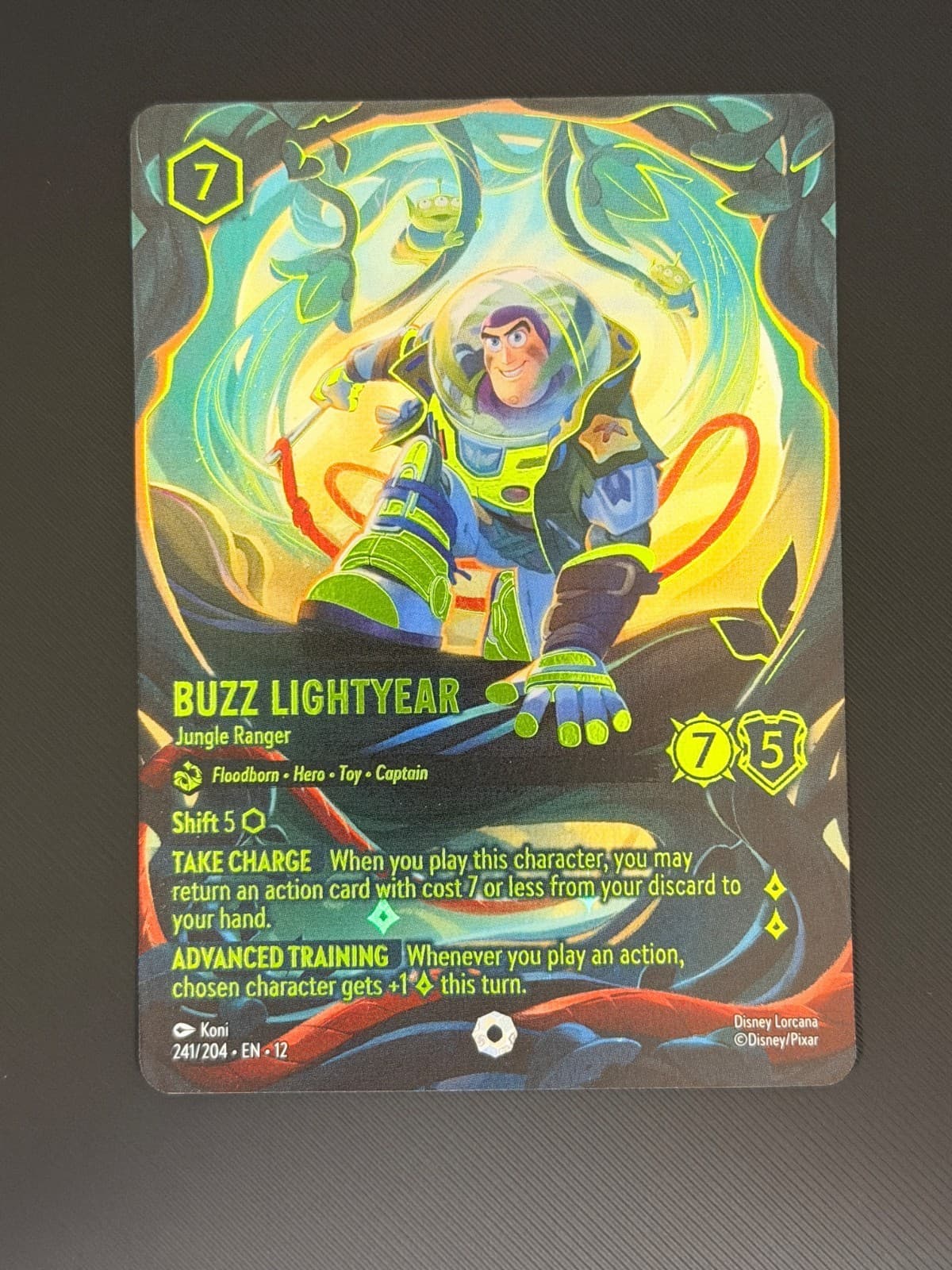 2026 DISNEY LORCANA EN 12-WILDS UNKNOWN BUZZ LIGHTYEAR - JUNGLE RANGER NM