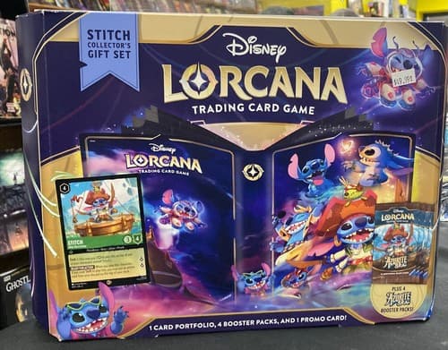 DISNEY LORCANA: STITCH COLLECTOR'S GIFT SET AZURITE SEA PORTFOLIO FOIL CARD