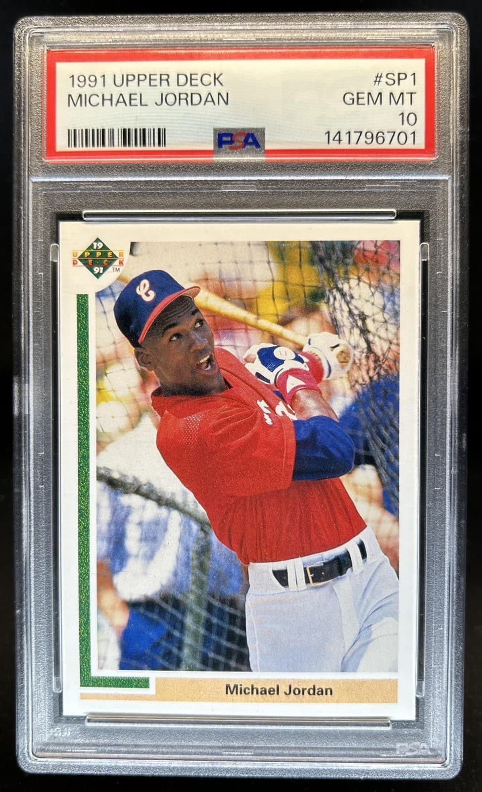 1991 Upper Deck Michael Jordan Inserts #SP1 White Sox PSA 10 GEM MINT