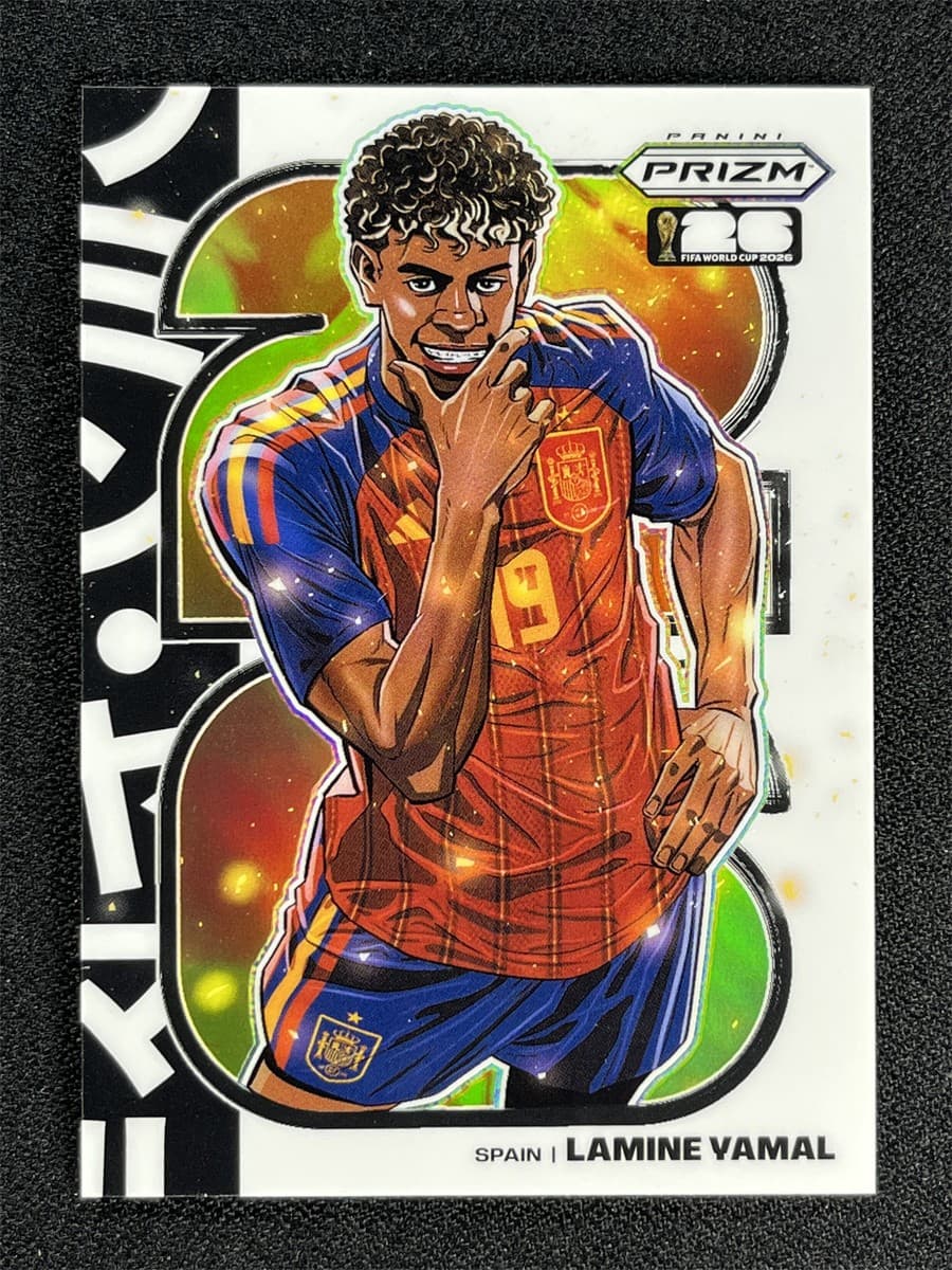 2026 Panini Prizm FIFA World Cup Lamine Yamal #6 Manga Prizm Case Hit SSP #0711