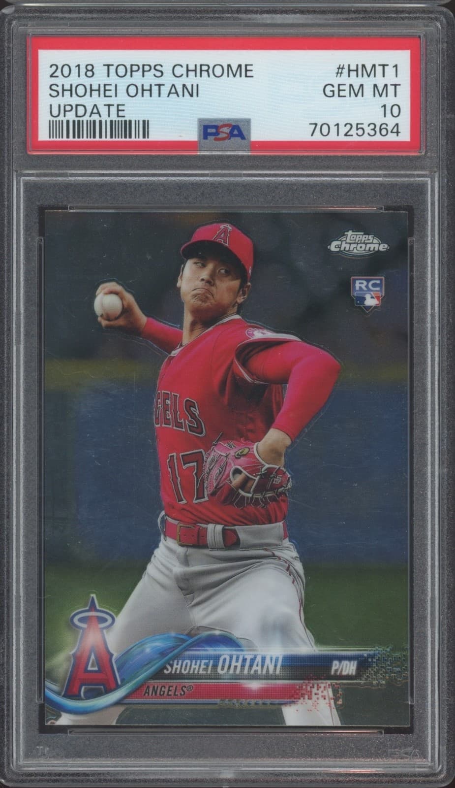 2018 Topps Chrome Update #HMT1 Shohei Ohtani RC Rookie Gem Mint PSA 10
