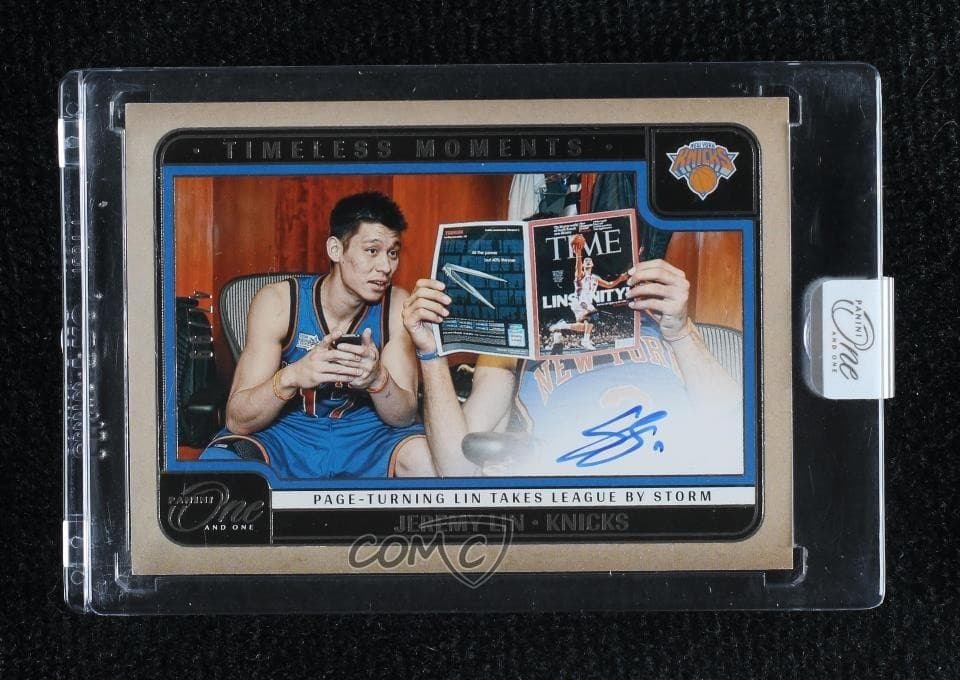 2024-25 Panini One and One Timeless Moments Auto 47/99 Jeremy Lin #TMA-LIN