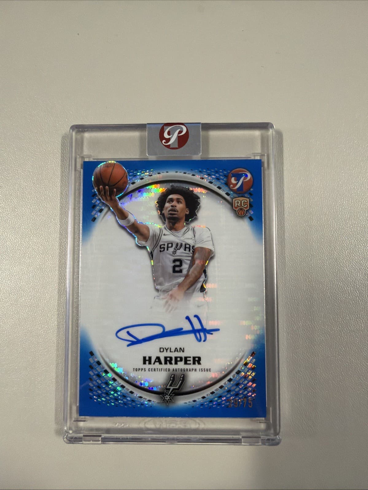 DYLAN HARPER 2025-26 Topps Pristine RC AUTO Autograph Blue Refractor /75