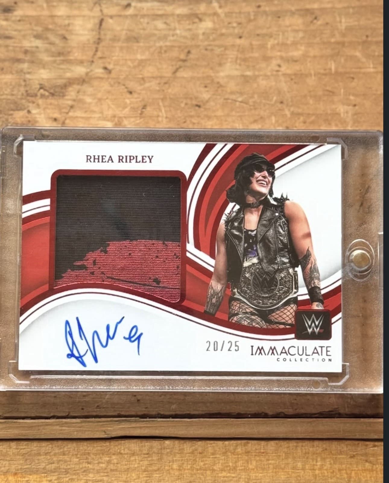 2023 Panini Immaculate WWE Premium Memorabilia Autographs Rhea Ripley /25