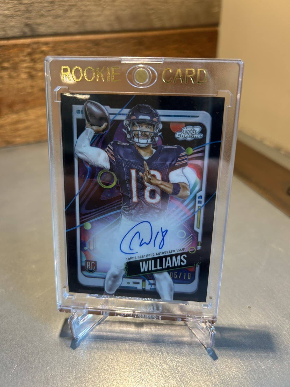 2024 Topps Cosmic Chrome - Caleb Williams #CCA-CW Black Interstellar Refractor 