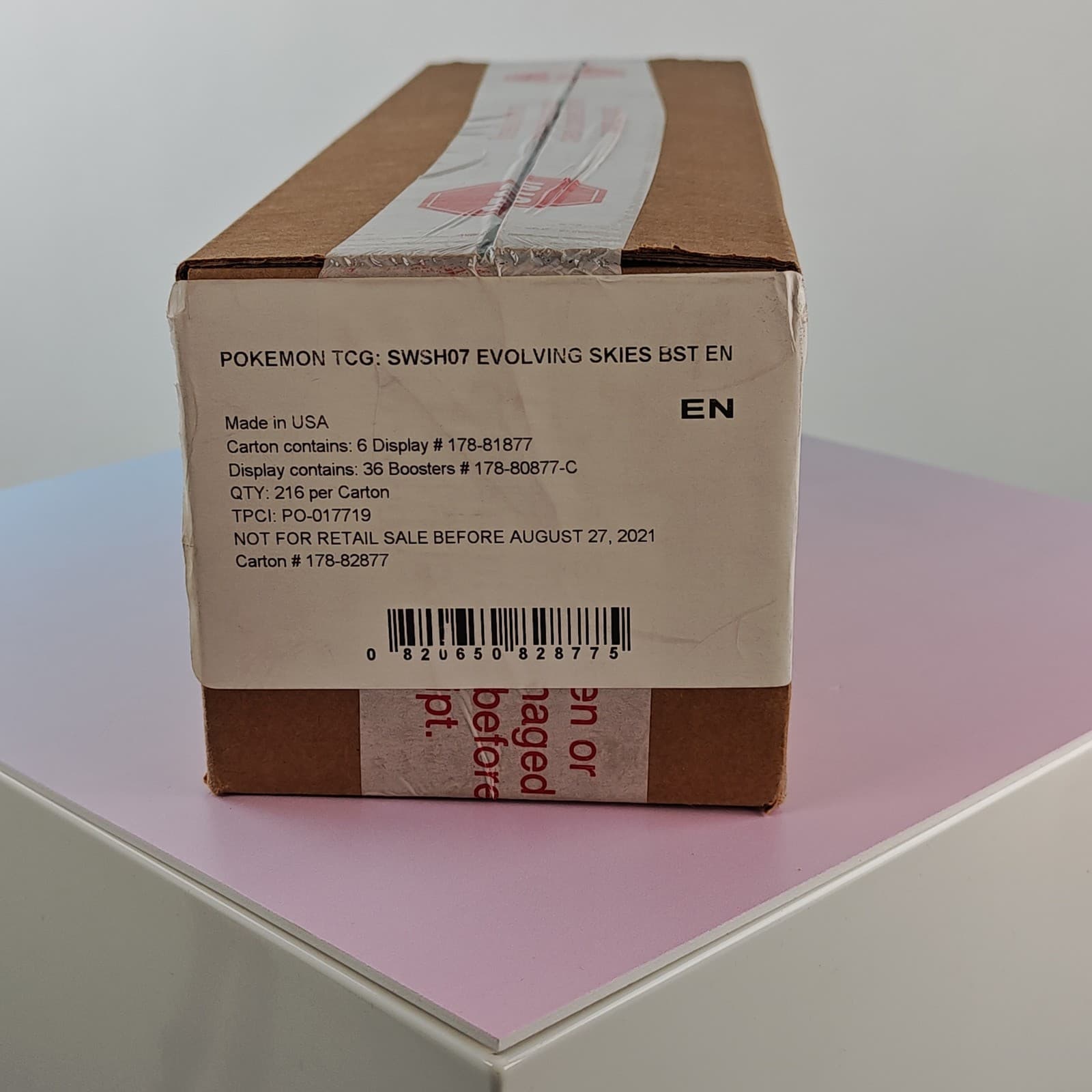 Evolving Skies Booster Display Sealed Case Pokemon 1st Print Run 2021 Eng Original Packaging