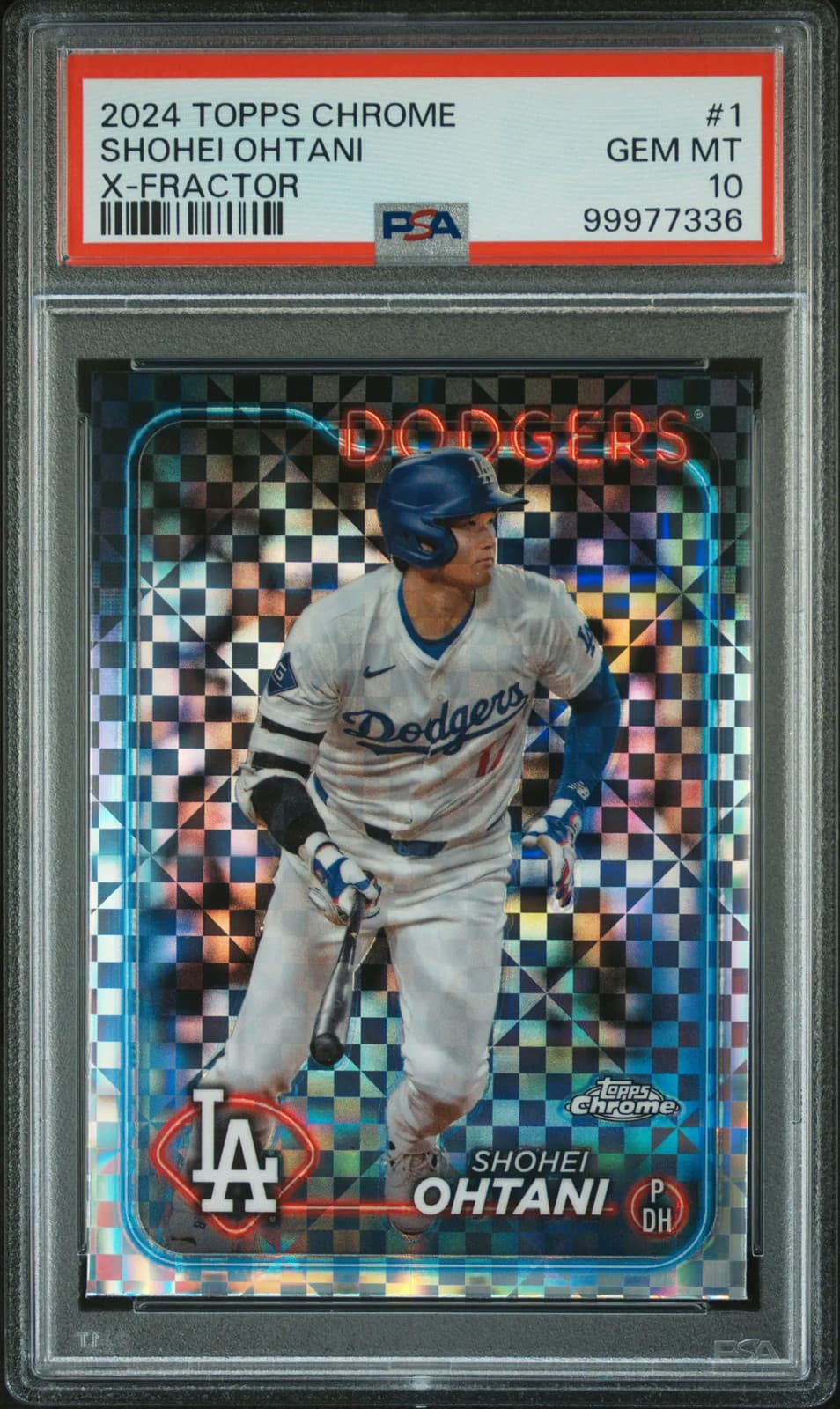 2024 Topps Chrome #1 - Shohei Ohtani X-Fractor PSA 10 Gem Mint