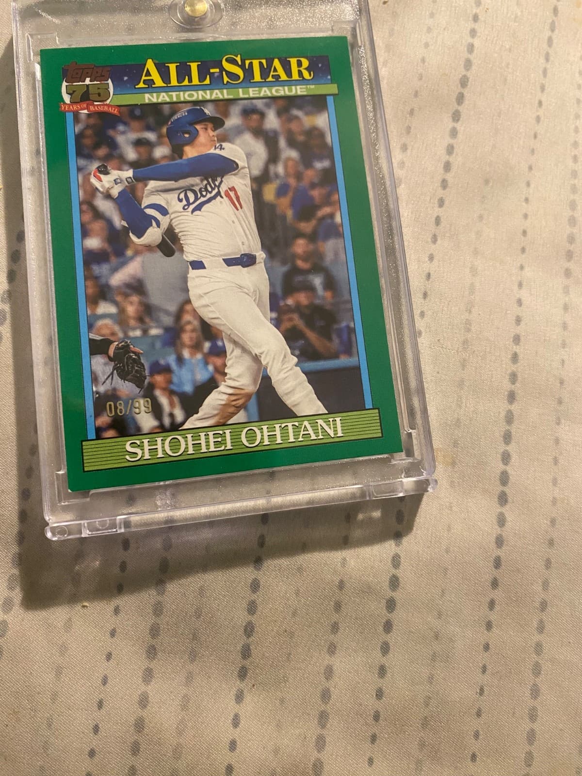2026 Topps Series 2 Shohei Ohtani 75 years of Baseball Green 91AS-50 08/99 SP 🔥