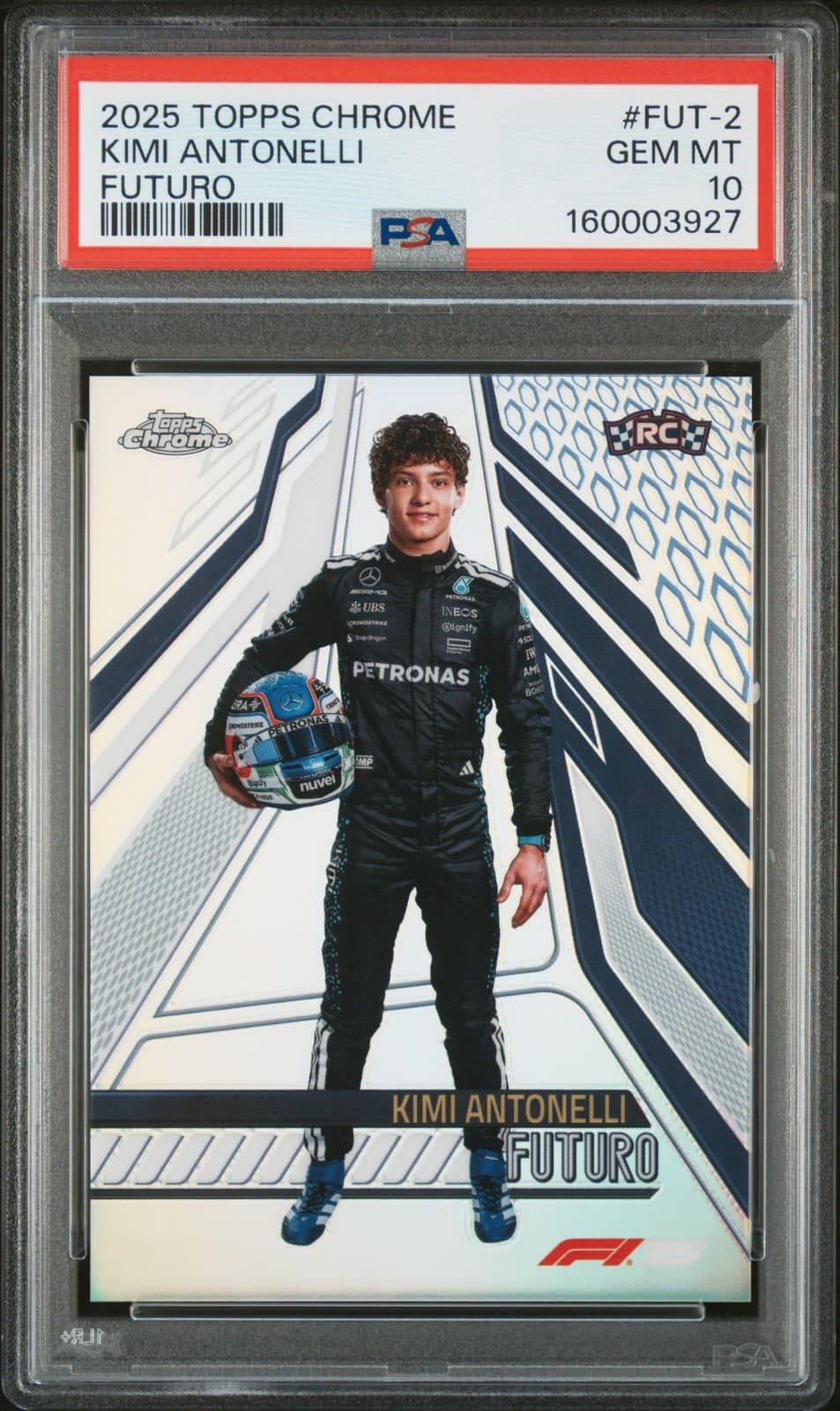 2025 Topps Chrome Formula 1 F1 - Kimi Antonelli Futuro #FUT-2 - PSA 10