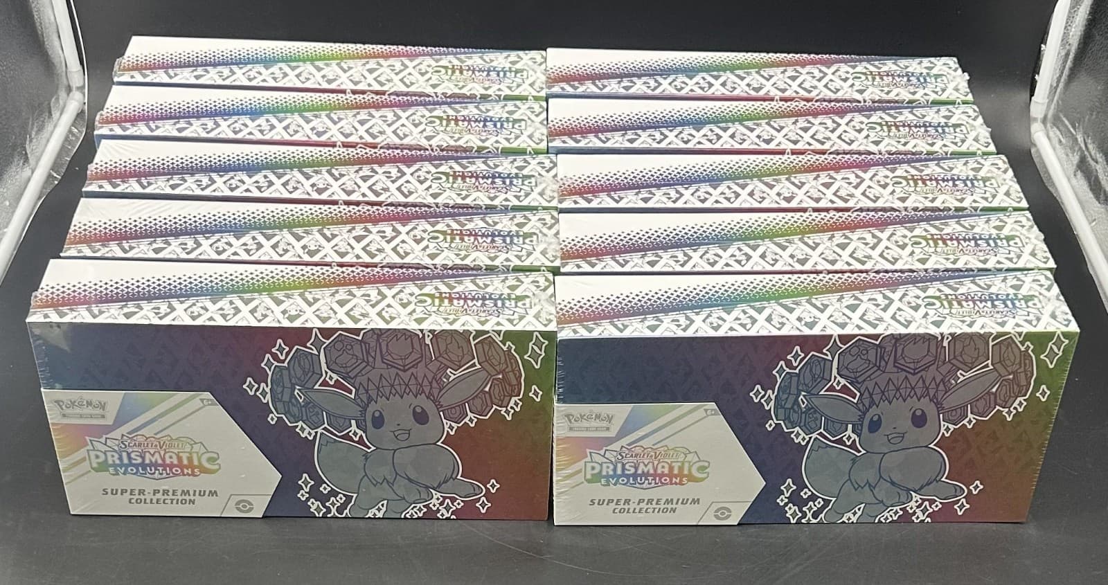 LOT (10) Pokemon Scarlet & Violet Prismatic Evolutions Super Premium Collection