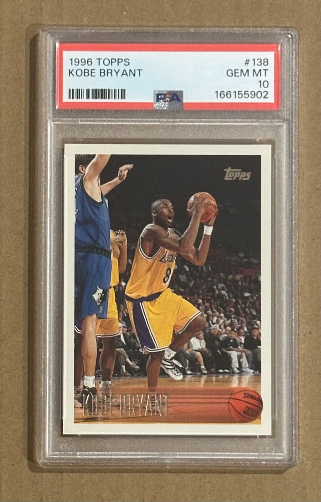 1996-97 Topps #138 Kobe Bryant RC PSA 10