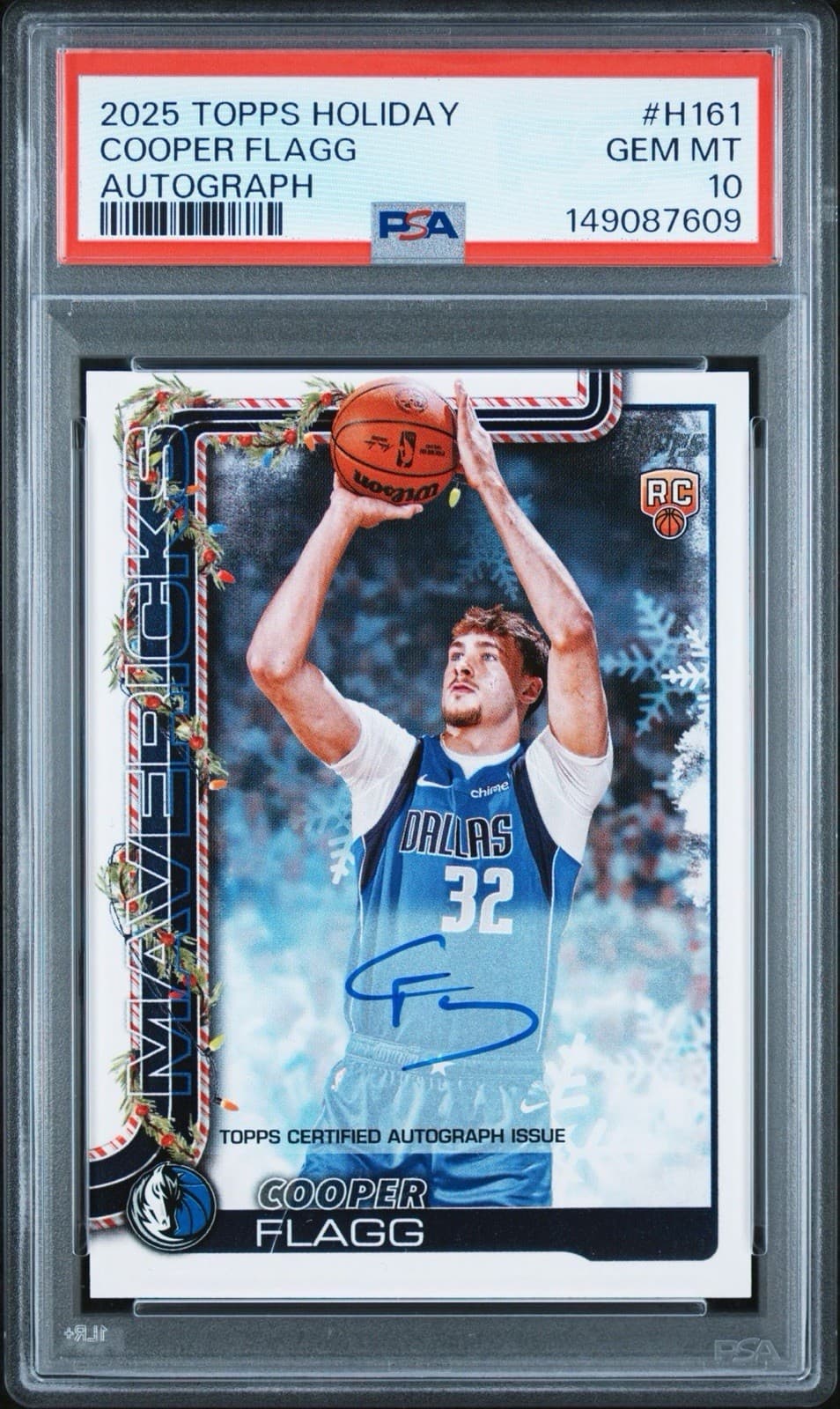 2025-26 Topps Holiday - Autographs Cooper Flagg #H161 (AU, RC)