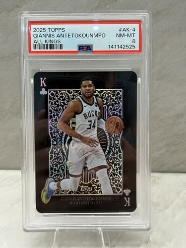 2025 Topps Giannis Antetokounmpo All Kings #AK-4 PSA 8