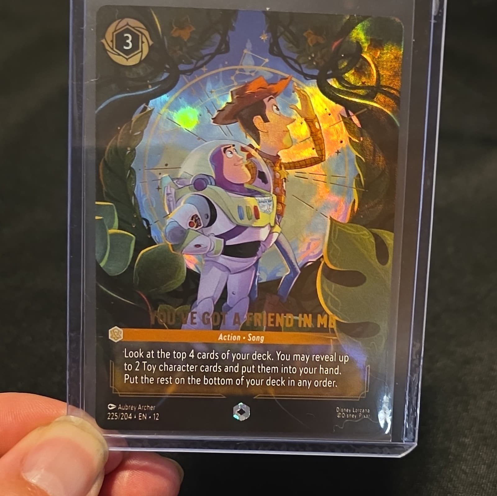 Disney Lorcana Enchanted Foil You've Got a Friend in Me 225/204 Amber 3 EN