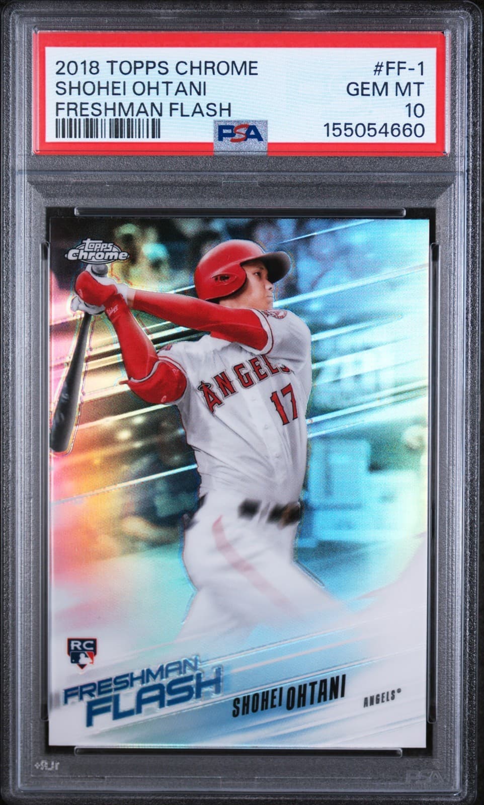 2018 Topps Chrome Shohei Ohtani Freshman Flash #FF1 Rookie Card PSA 10 GEM MINT