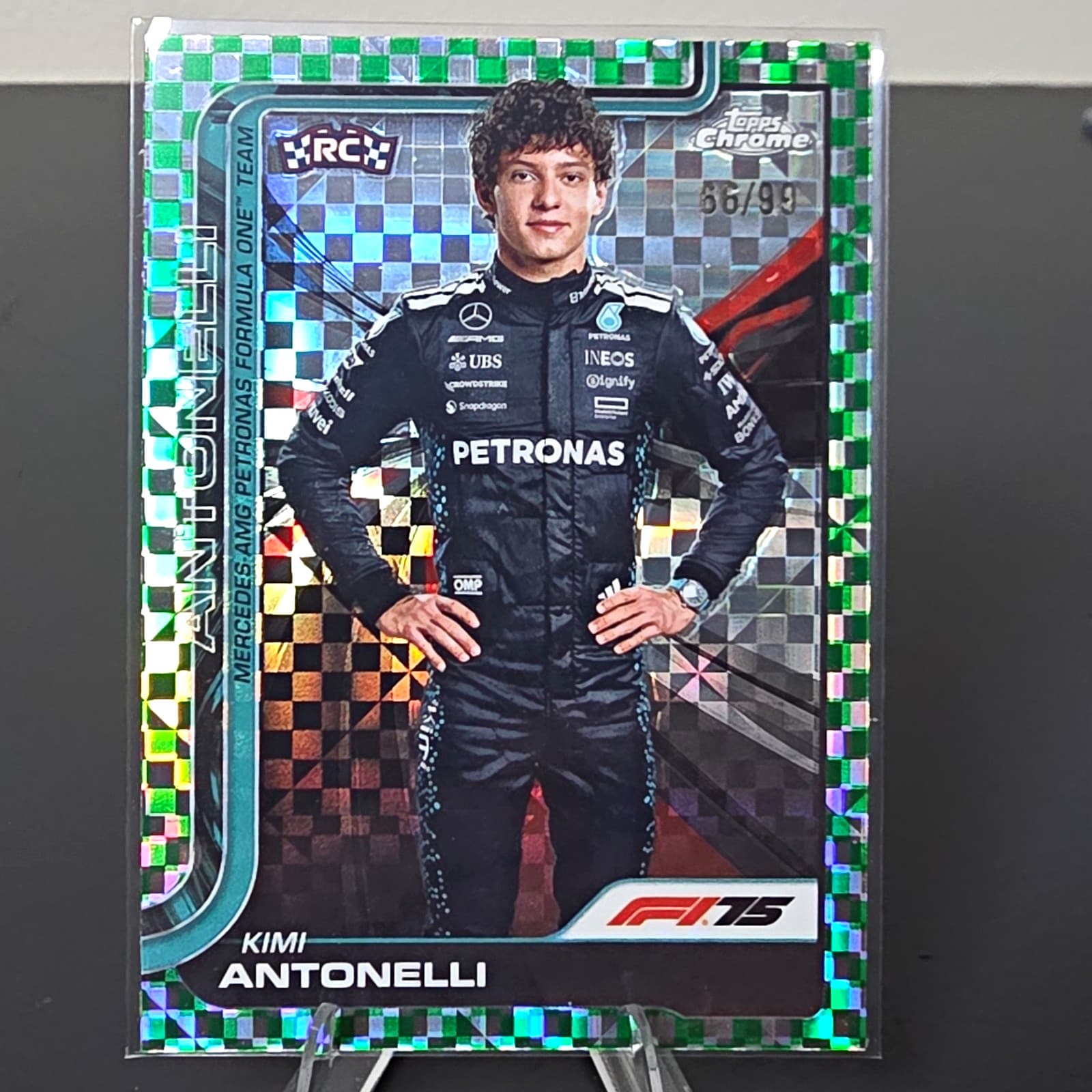 Topps 2025 Topps Chrome Formula 1 Kimi Antonelli RC #8 66/99 Mercedes