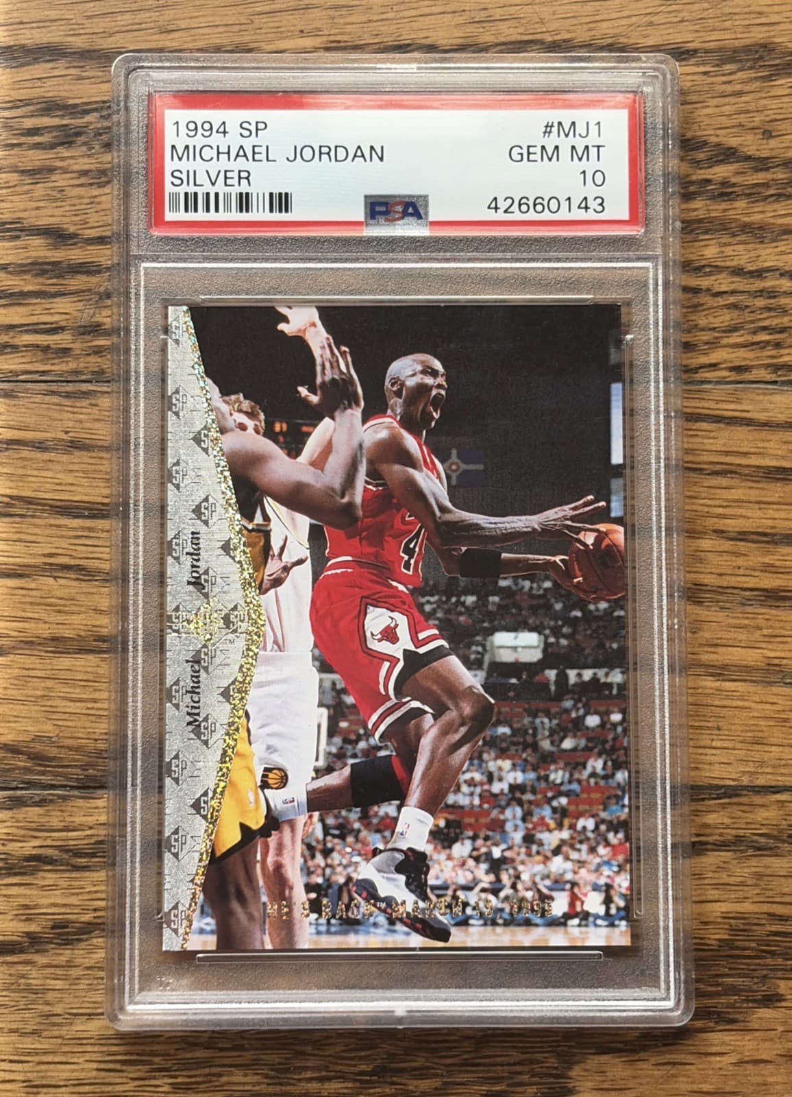 Michael Jordan Chicago Bulls 1994 Upper Deck Sp Foil Mj1 Silver Psa -10 Pop = 29