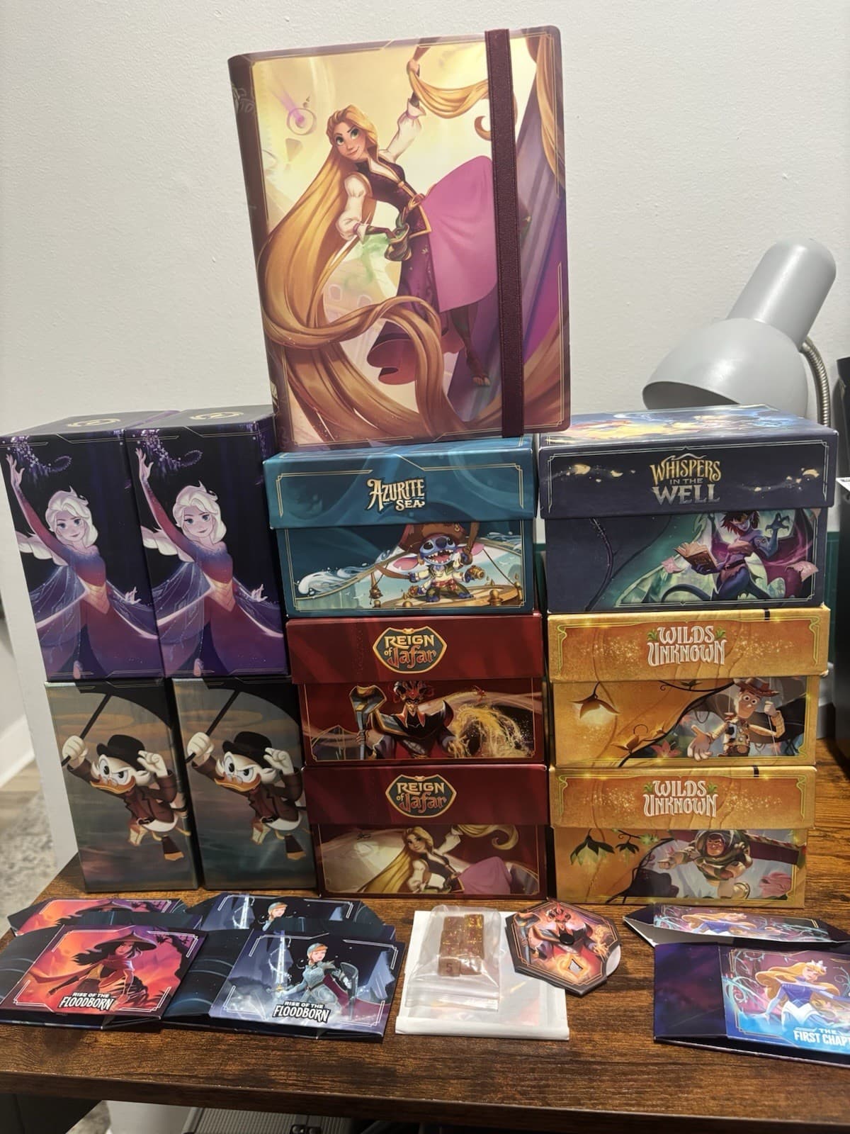 Disney Lorcana Accessories - Empty Trove Boxes / Deck Boxes Lot / Binder / Dice