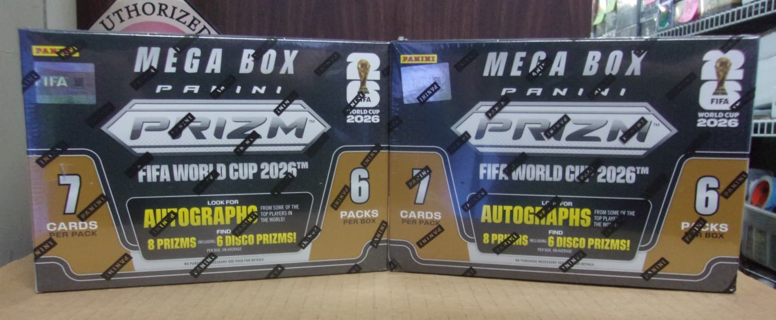 Lot of (2) 2025-26 Prizm Fifa World Cup Soccer Hobby Mega  Boxes