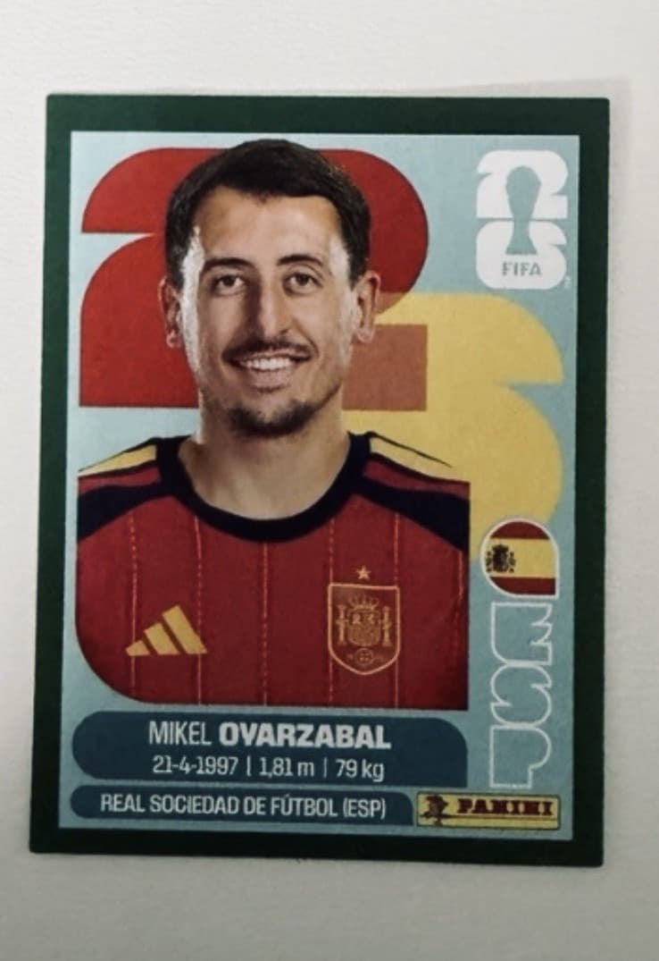 Panini FIFA World Cup 2026 Green Parallel Sticker Mikel Oyarzabal ESP 20 