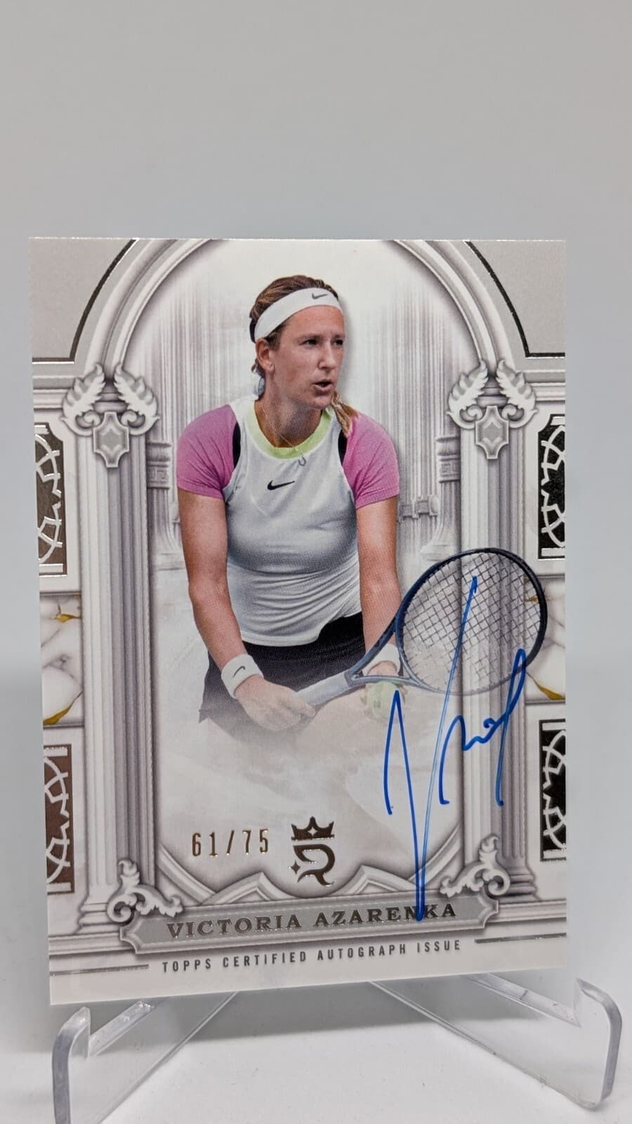 2024 Topps Royalty Tennis Victoria Azarenka /75 On Card Auto