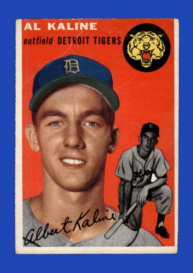 1954 Topps Set-Break #201 Al Kaline RC VG-VGEX (crease) *GMCARDS*
