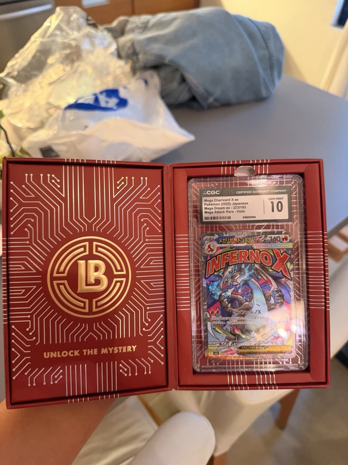 CGC 10 Mega Charizard X ex 223/193 Mega Dream Ex Japanese Holo Pokemon Card