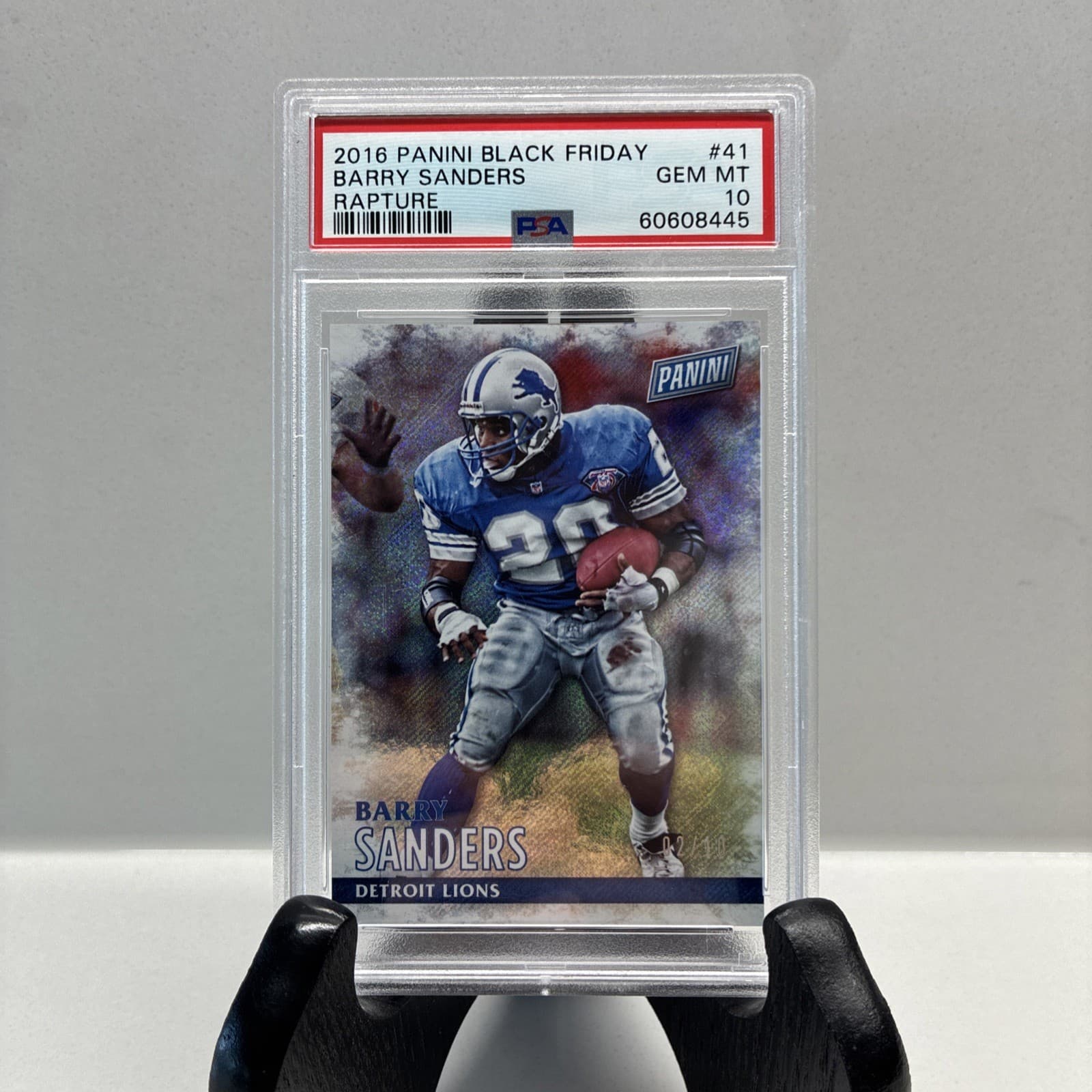 2016 Panini Black Friday Barry Sanders Rapture    /10  Only PSA 10 in the world