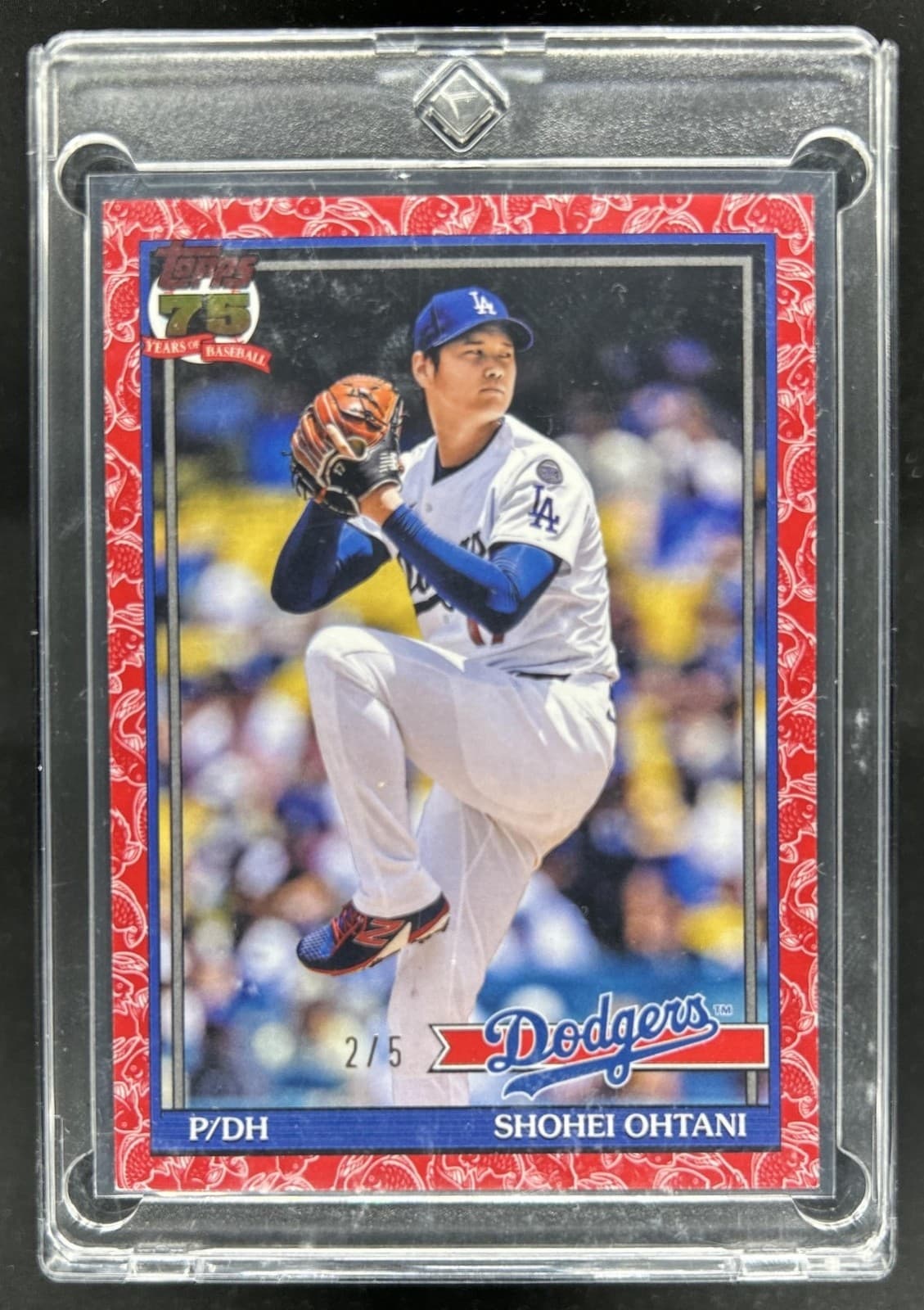 2026 Topps Japan Edition Shohei Ohtani T91-100 Koi Fish Red #/5 Dodgers