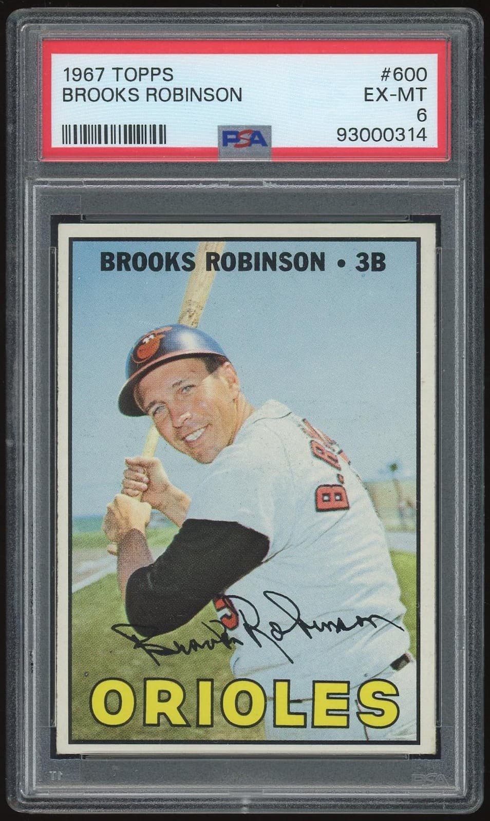 1967 Topps #600 Brooks Robinson PSA 6 *0314
